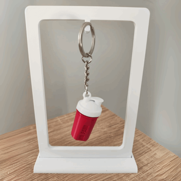 Porte-Clés Shaker Protéine Miniature - Accessoire Fitness