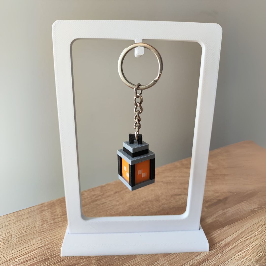 Porte-Clés Lampe Minecraft Décoratif - Accessoire Gaming Bloc Torche Cadeau Gamer