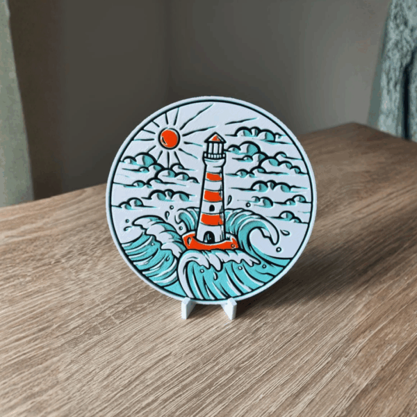 Disque Décoratif Artistique avec Support – Image 2