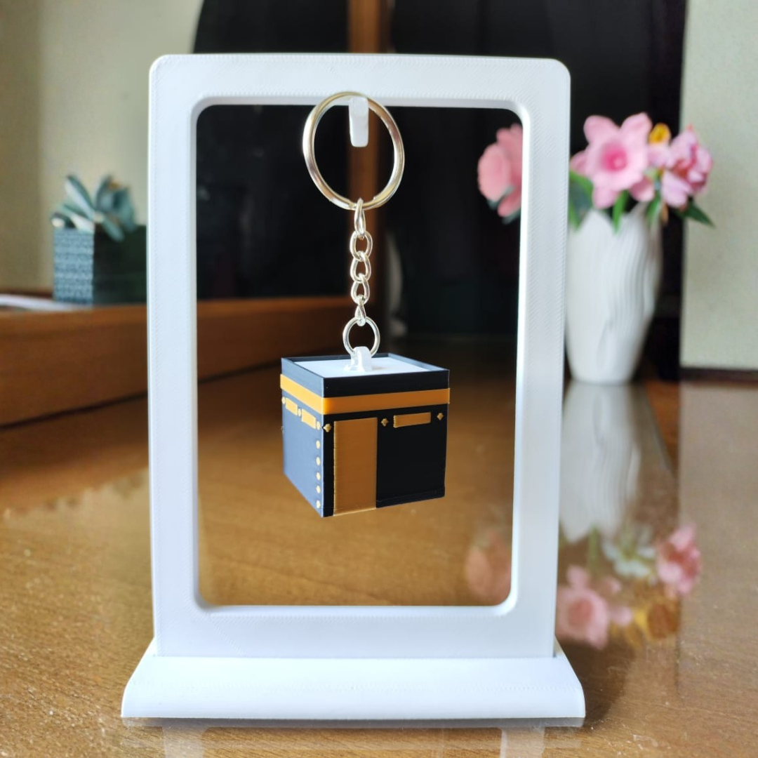 Porte-Clés Kaaba La Mecque - Accessoire Islamique Souvenir Omra Hajj Cadeau Musulman