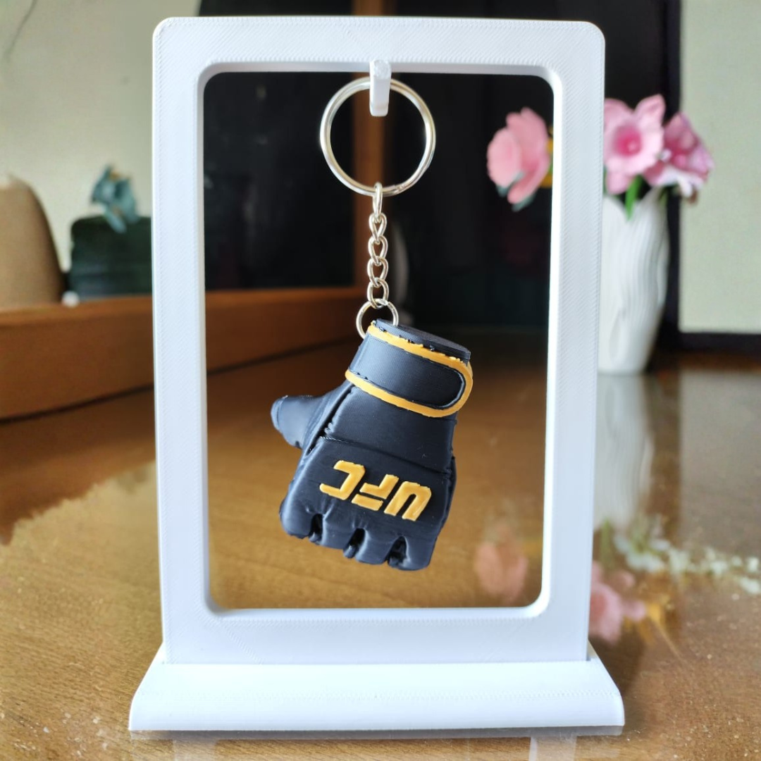 Porte-Clés Gants UFC MMA - Accessoire Combat Sports Logo Officiel Cadeau Fighter