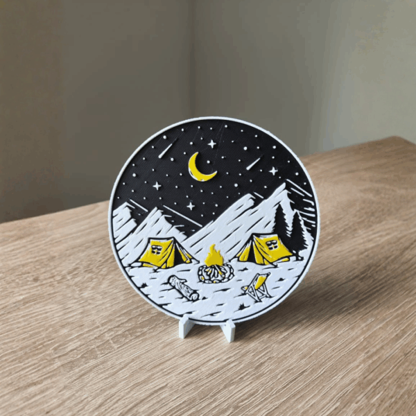 Disque Décoratif Artistique avec Support – Image 4