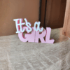 Panneau Décoratif Naissance Bébé - Welcome Baby It's a Girl Boy Décoration Baby Shower - It's a Girl
