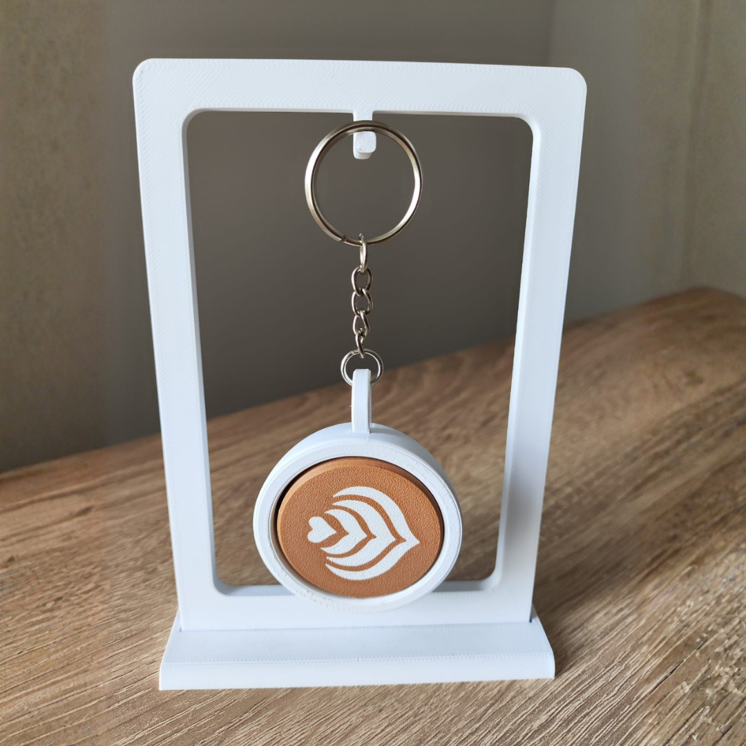 Porte-Clés Café Latte Art Clicker - Accessoire Barista Adorable - Image 3