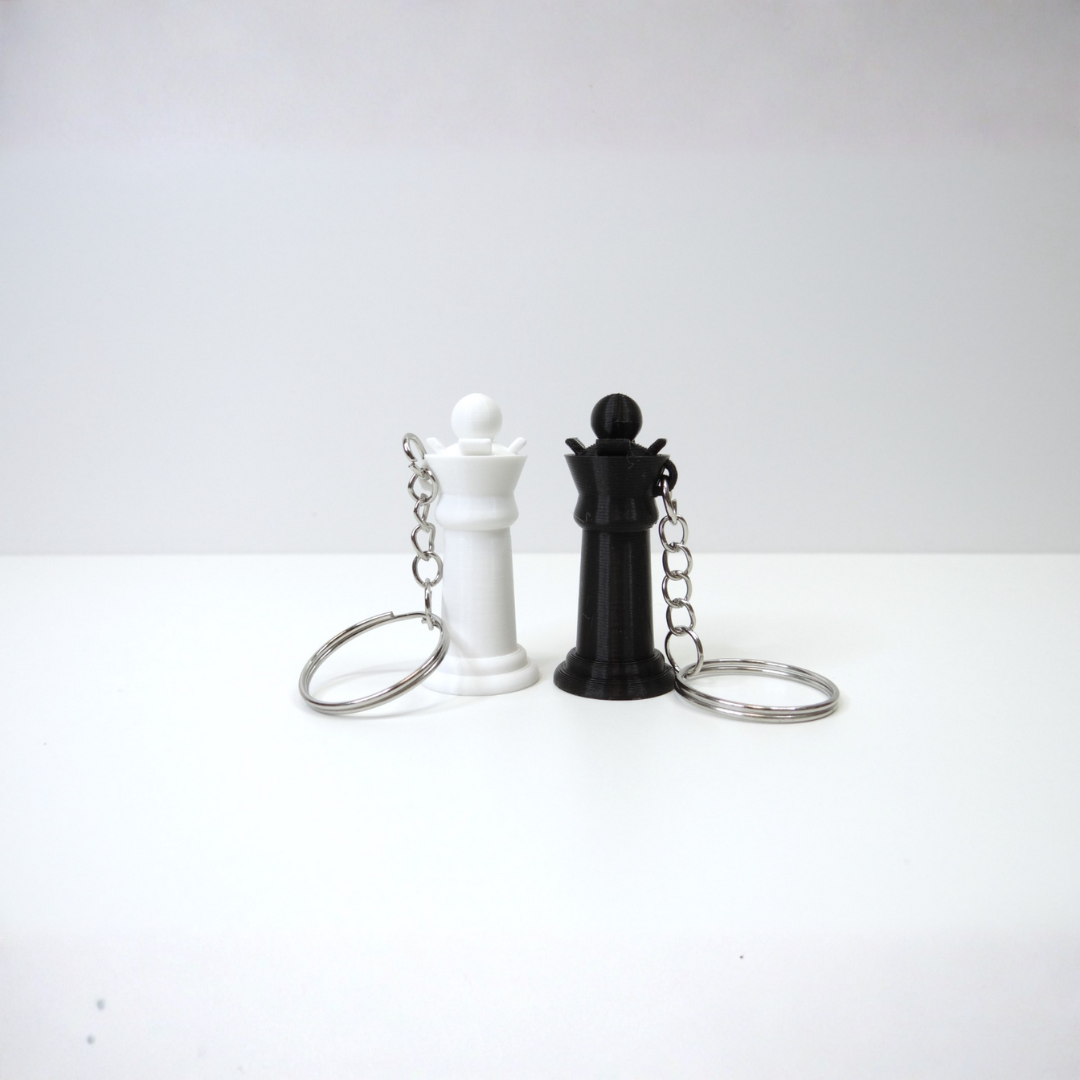 Porte-Clés Pièces Échecs Noir Collection - Accessoire Chess Stratégie Cadeau Joueur - Image 4