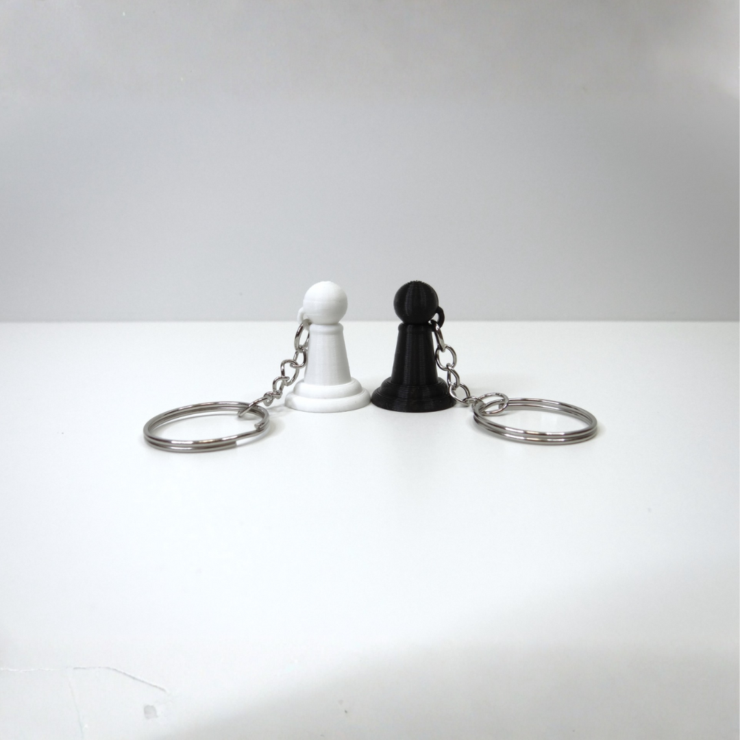 Porte-Clés Pièces Échecs Noir Collection - Accessoire Chess Stratégie Cadeau Joueur - Image 3