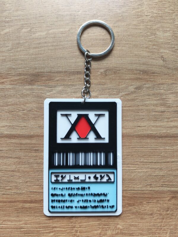 Porte-Clés Licence Hunter x Hunter - Carte Identité HxH Accessoire Manga Anime Otaku – Image 2