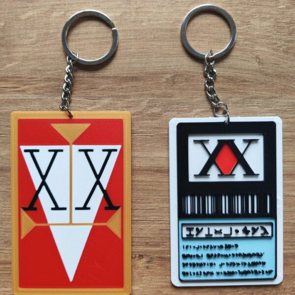 Porte-Clés Licence Hunter x Hunter - Carte Identité HxH Accessoire Manga Anime Otaku