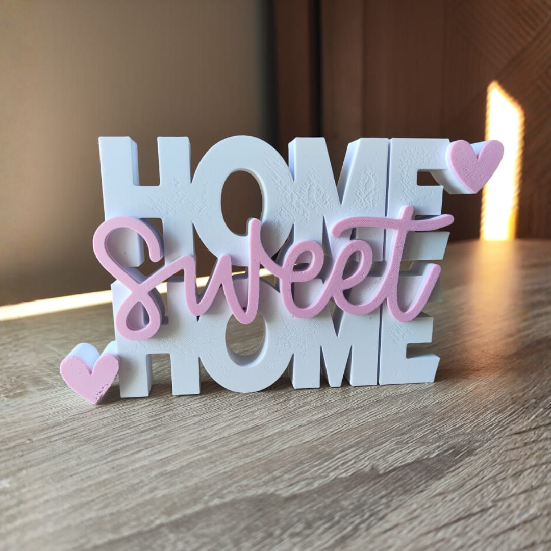 Panneau Décoratif Home Sweet Home - Décoration Maison Cocooning Cadeau Pendaison Crémaillère