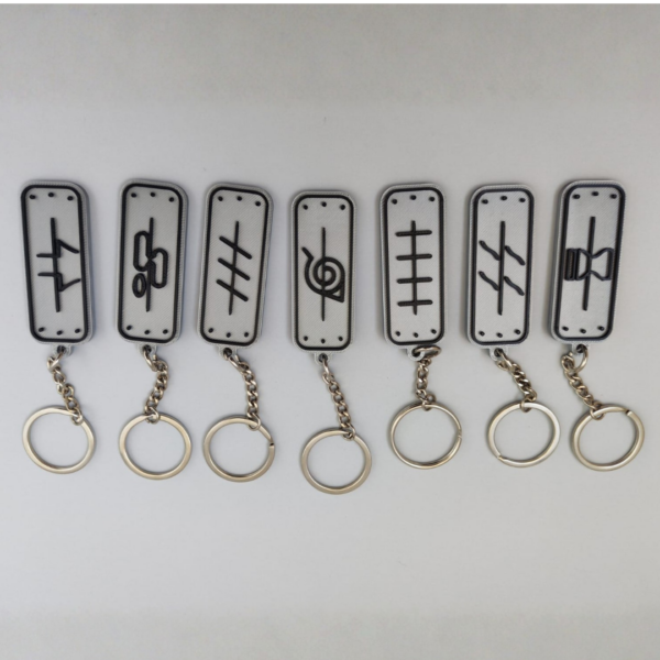 Naruto Hidden Village Keychain Collection