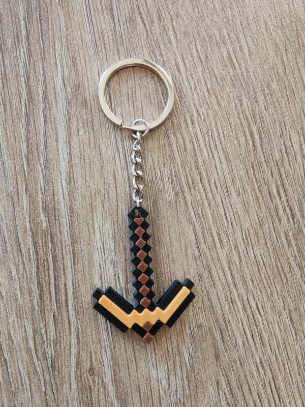 Porte-Clés Minecraft Sword & Pickaxe - Collection de Mini-Armes Pixelisées pour Fans de Gaming – Image 5