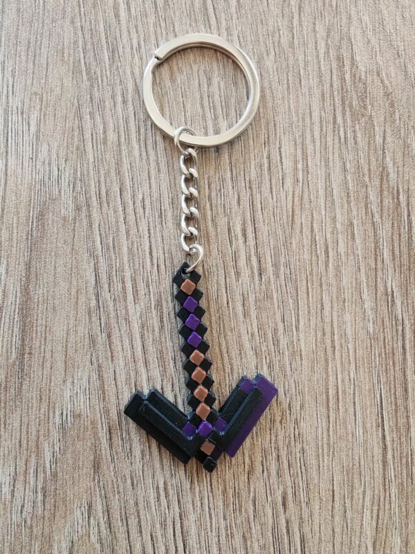Porte-Clés Minecraft Sword & Pickaxe - Collection de Mini-Armes Pixelisées pour Fans de Gaming – Image 2